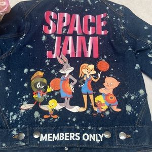 NWT Members Only Space Jam Jean Jacket Size M
